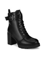 schwarze Schnürstiefeletten aus Leder von Jenny Fairy