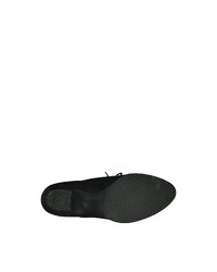 schwarze Schnürstiefeletten aus Leder von Tamaris