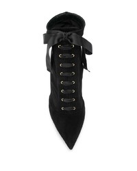 schwarze Schnürstiefeletten aus Wildleder von Dolce & Gabbana