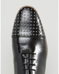 schwarze Schuhe aus Leder von Asos