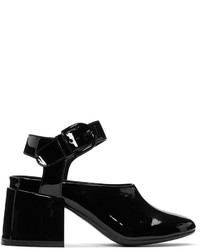 schwarze Schuhe aus Leder von MM6 MAISON MARGIELA