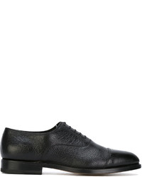 schwarze Schuhe aus Leder von Santoni