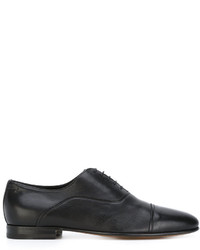 schwarze Schuhe aus Leder von Santoni