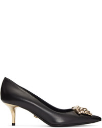 schwarze Schuhe aus Leder von Versace