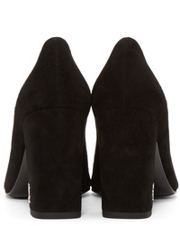 schwarze Schuhe aus Wildleder von Saint Laurent