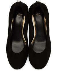schwarze Schuhe aus Wildleder von Lanvin
