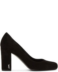 schwarze Schuhe aus Wildleder von Saint Laurent