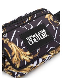 schwarze Segeltuch Bauchtasche von VERSACE JEANS COUTURE