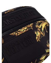 schwarze Segeltuch Bauchtasche von VERSACE JEANS COUTURE