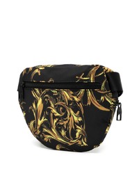 schwarze Segeltuch Bauchtasche von VERSACE JEANS COUTURE