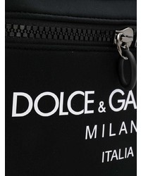 schwarze Segeltuch Bauchtasche von Dolce & Gabbana