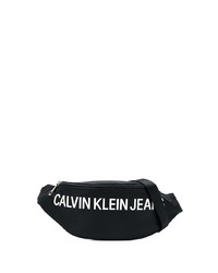 schwarze Segeltuch Bauchtasche von Calvin Klein Jeans
