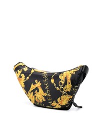 schwarze Segeltuch Bauchtasche von VERSACE JEANS COUTURE