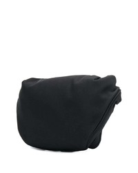 schwarze Segeltuch Bauchtasche von Balenciaga