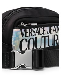 schwarze Segeltuch Bauchtasche von VERSACE JEANS COUTURE