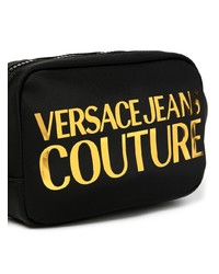 schwarze Segeltuch Bauchtasche von VERSACE JEANS COUTURE