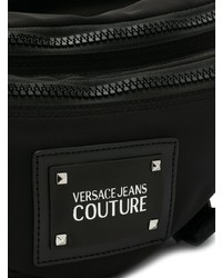 schwarze Segeltuch Bauchtasche von VERSACE JEANS COUTURE