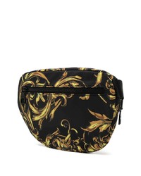 schwarze Segeltuch Bauchtasche von VERSACE JEANS COUTURE