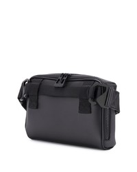 schwarze Segeltuch Bauchtasche von Montblanc