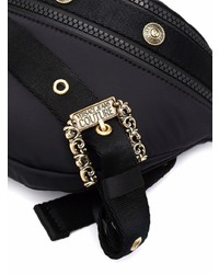 schwarze Segeltuch Bauchtasche von VERSACE JEANS COUTURE