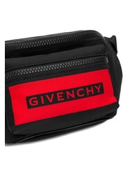 schwarze Segeltuch Bauchtasche von Givenchy
