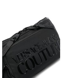 schwarze Segeltuch Bauchtasche von VERSACE JEANS COUTURE