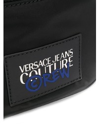 schwarze Segeltuch Bauchtasche von VERSACE JEANS COUTURE