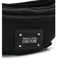 schwarze Segeltuch Bauchtasche von VERSACE JEANS COUTURE