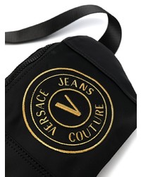 schwarze Segeltuch Bauchtasche von VERSACE JEANS COUTURE