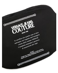 schwarze Segeltuch Bauchtasche von VERSACE JEANS COUTURE