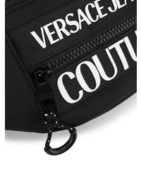 schwarze Segeltuch Bauchtasche von VERSACE JEANS COUTURE