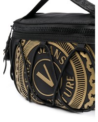 schwarze Segeltuch Bauchtasche von VERSACE JEANS COUTURE