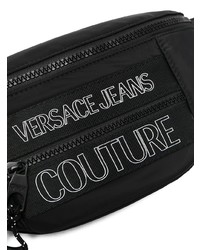 schwarze Segeltuch Bauchtasche von VERSACE JEANS COUTURE