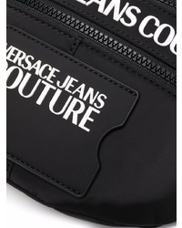 schwarze Segeltuch Bauchtasche von VERSACE JEANS COUTURE