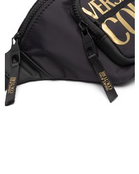 schwarze Segeltuch Bauchtasche von VERSACE JEANS COUTURE