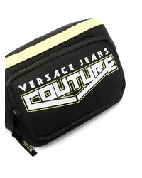 schwarze Segeltuch Bauchtasche von VERSACE JEANS COUTURE