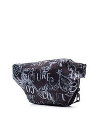 schwarze Segeltuch Bauchtasche von VERSACE JEANS COUTURE