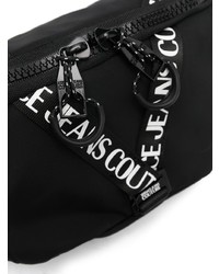 schwarze Segeltuch Bauchtasche von VERSACE JEANS COUTURE