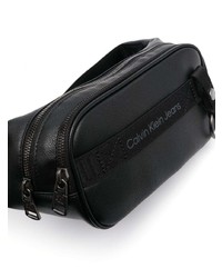 schwarze Segeltuch Bauchtasche von Calvin Klein Jeans