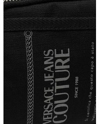 schwarze Segeltuch Bauchtasche von VERSACE JEANS COUTURE