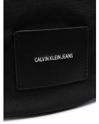 schwarze Segeltuch Bauchtasche von Calvin Klein Jeans