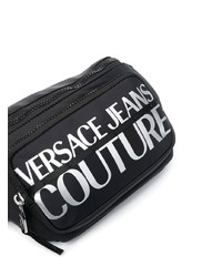 schwarze Segeltuch Bauchtasche von VERSACE JEANS COUTURE