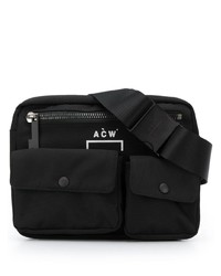 schwarze Segeltuch Bauchtasche von A-Cold-Wall*