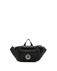 schwarze Segeltuch Bauchtasche von VERSACE JEANS COUTURE