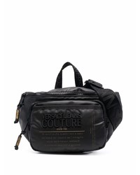 schwarze Segeltuch Bauchtasche von VERSACE JEANS COUTURE