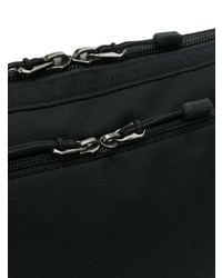 schwarze Segeltuch Bauchtasche von Junya Watanabe MAN