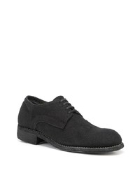 schwarze Segeltuch Derby Schuhe von Guidi