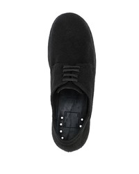 schwarze Segeltuch Derby Schuhe von Guidi