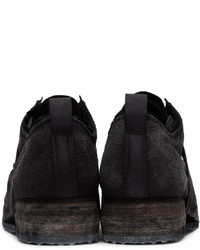 schwarze Segeltuch Derby Schuhe von Boris Bidjan Saberi
