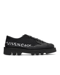 schwarze Segeltuch Derby Schuhe von Givenchy
